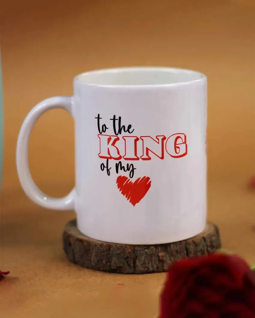 2 King Queen Ceramic Mug Set | 4 x 5 x 3 inches | 0.5 kg