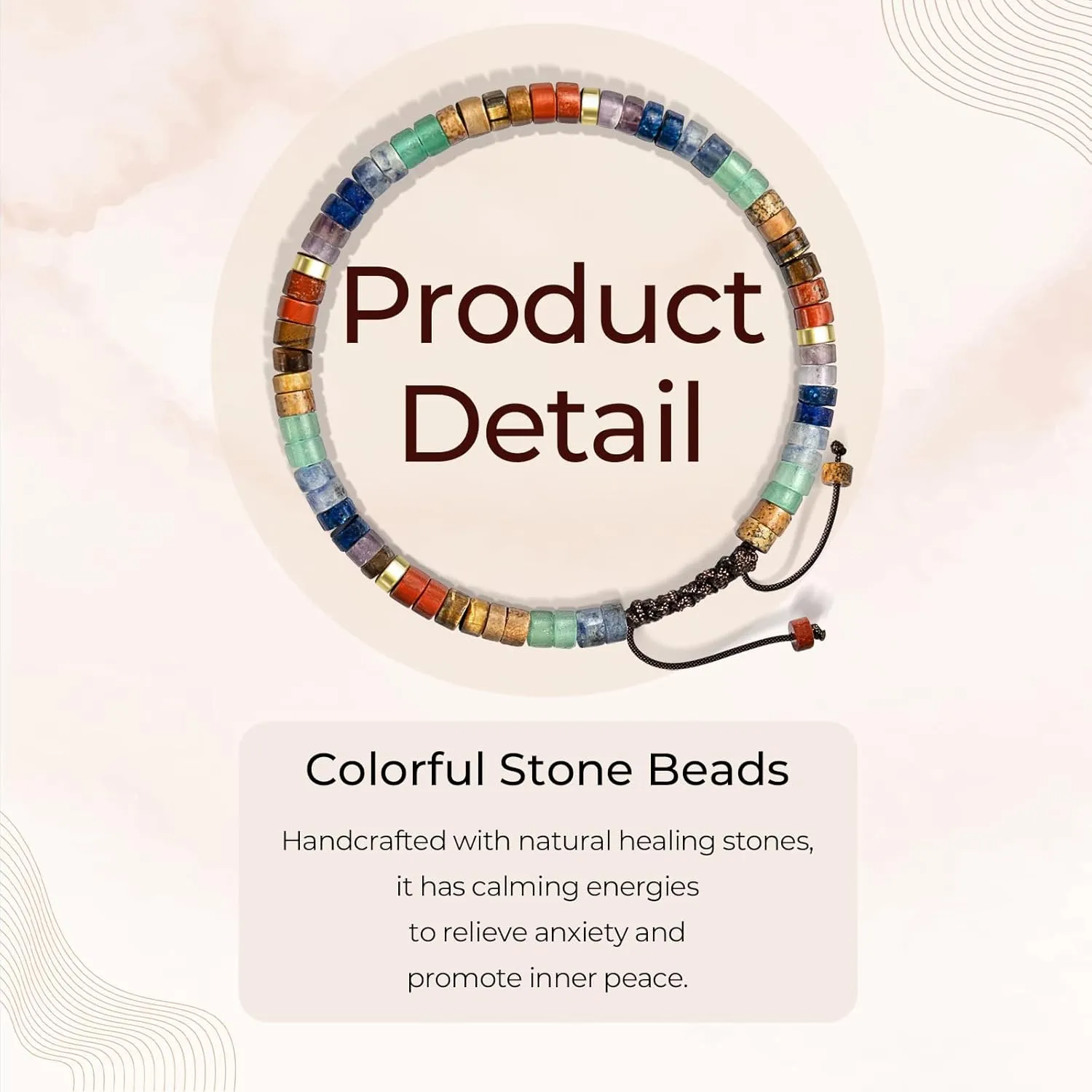AGOT Thank You Gifts for Women: Teacher Appreciation Office Gifts for Coworkers Employee Boss Lady Manager Colleague Natural Stone Bracelet