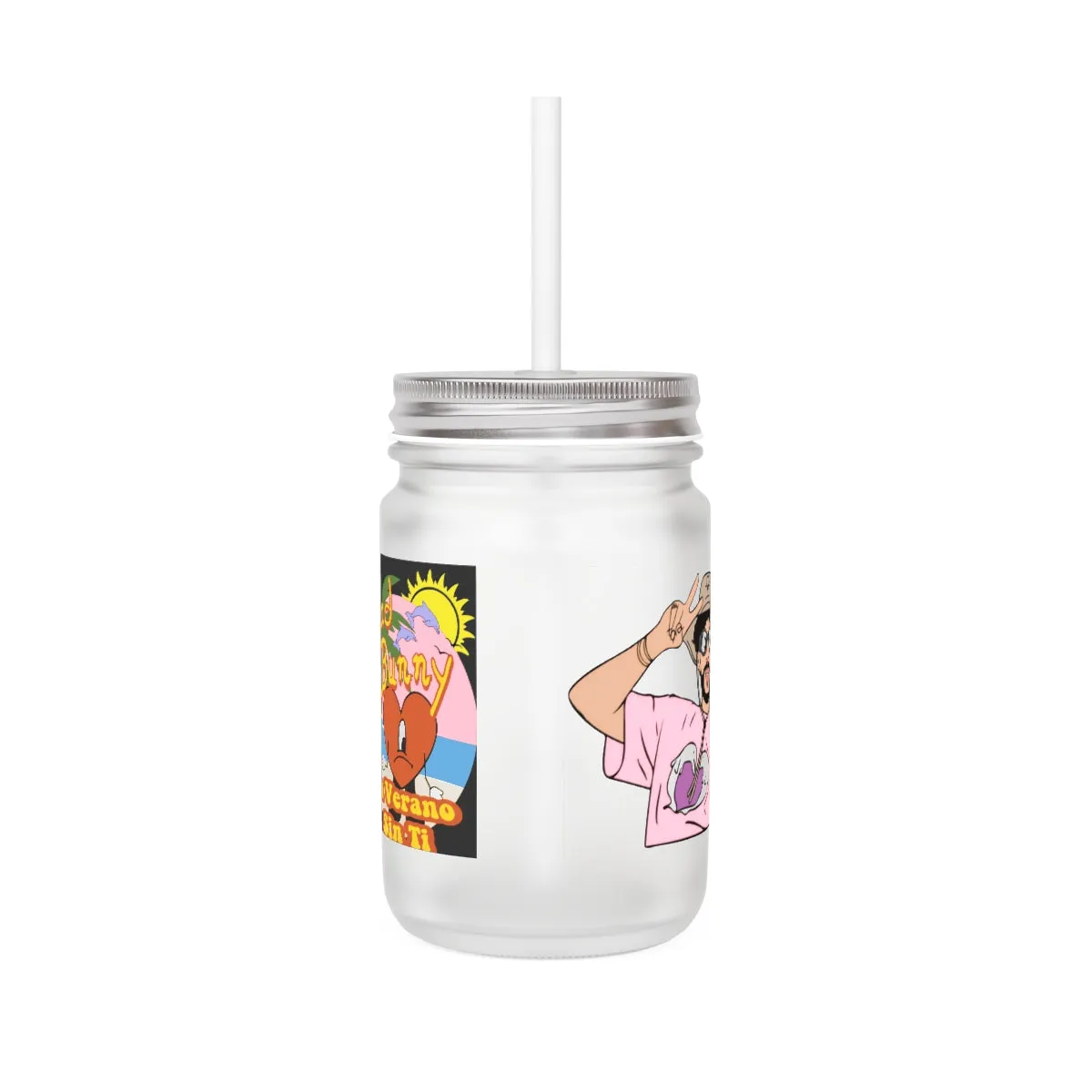 Bad Bunny Mason Jar