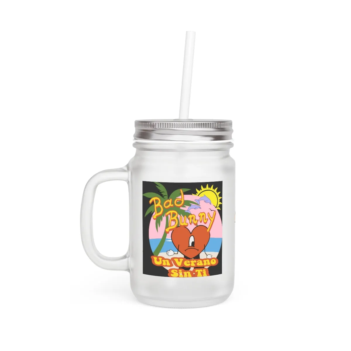 Bad Bunny Mason Jar