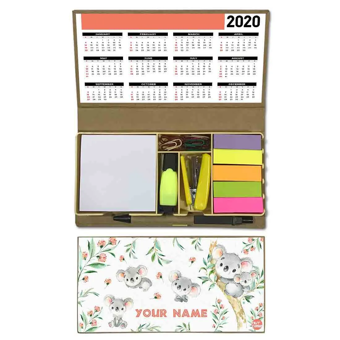 Beautiful Custom Stationery  Kit Box Organizer - Cute Koala