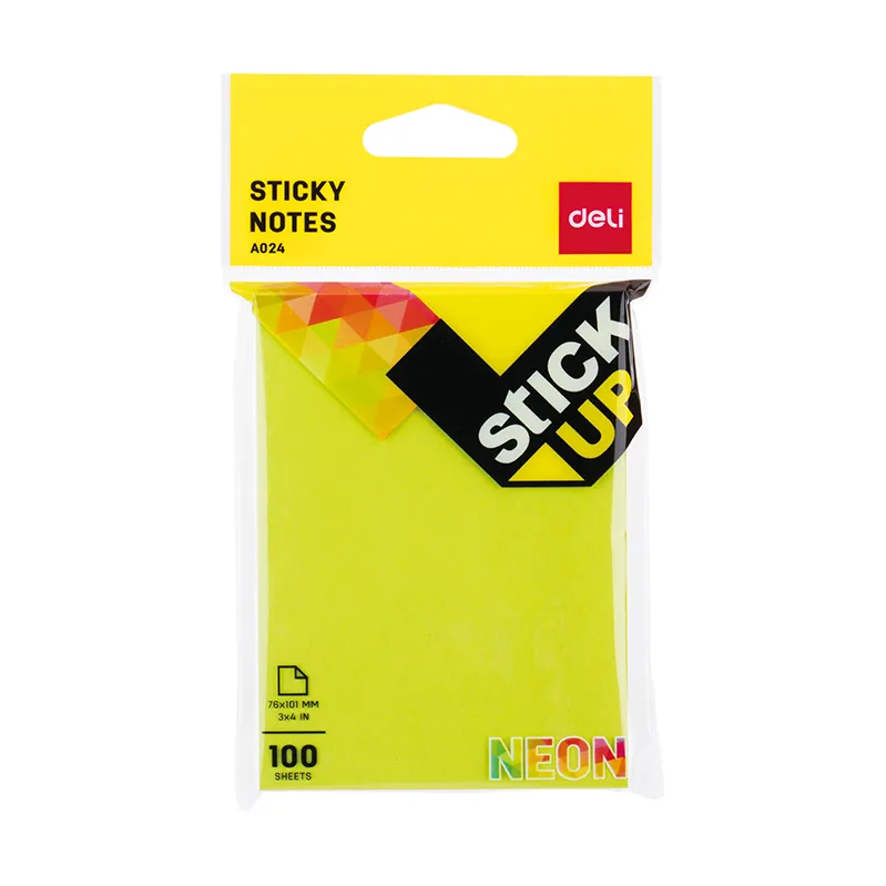 Deli Sticky Notes 76x101mm 3''x4''