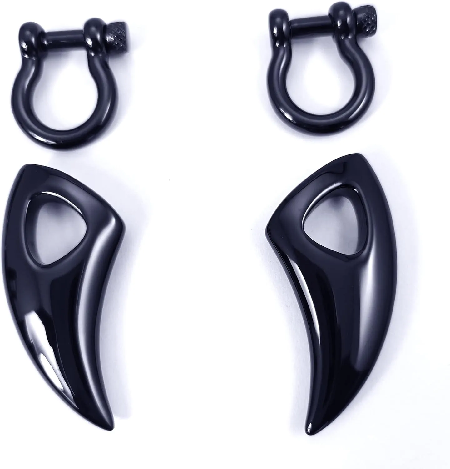 Ear Weight Heavy Hangers for Ear Tunnels Replace Ear Tapers and Spirals Ear Stretching Kits Dangle Gauges Ear Plugs for Men and Women fit Size 6G 4G 2G 0G 00G