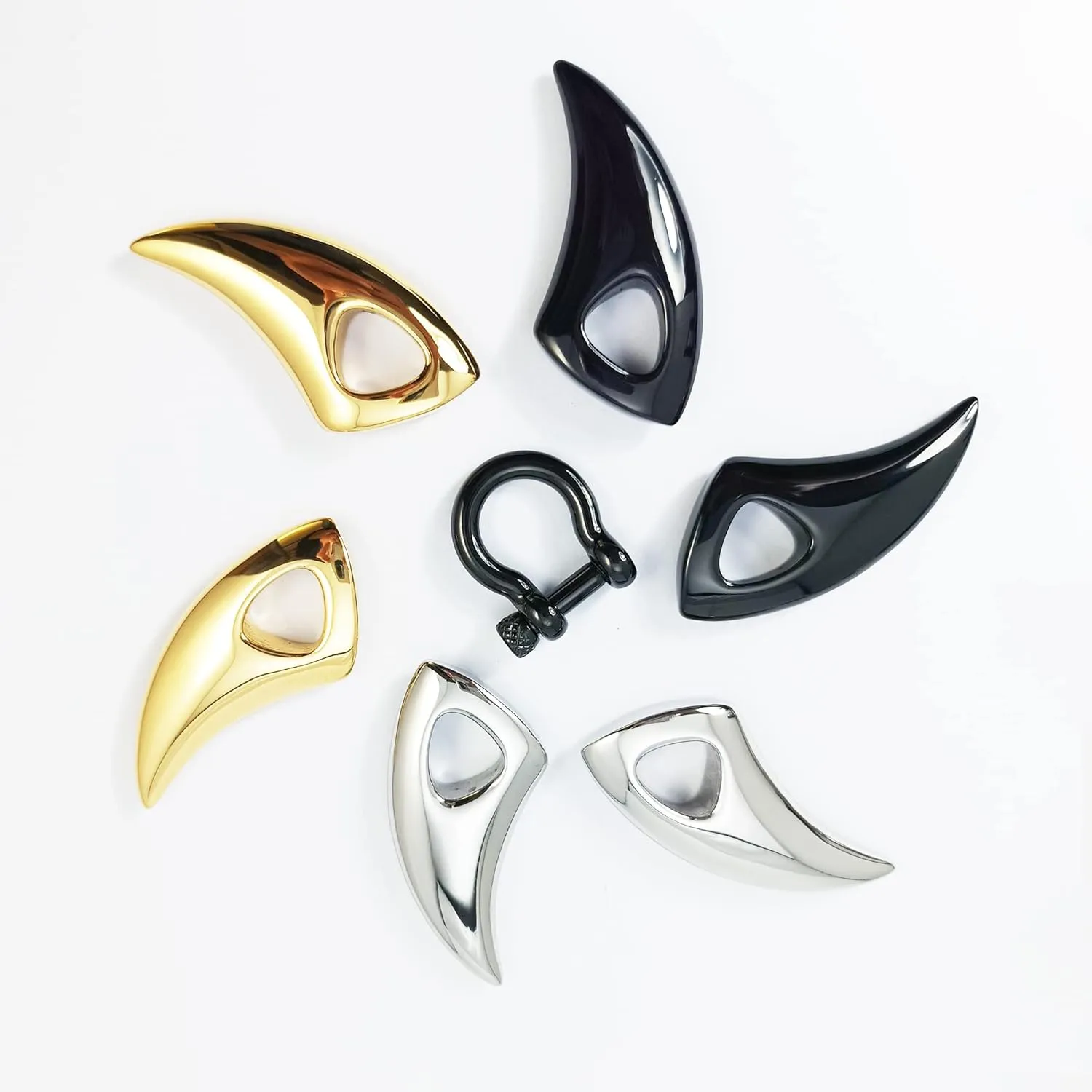 Ear Weight Heavy Hangers for Ear Tunnels Replace Ear Tapers and Spirals Ear Stretching Kits Dangle Gauges Ear Plugs for Men and Women fit Size 6G 4G 2G 0G 00G