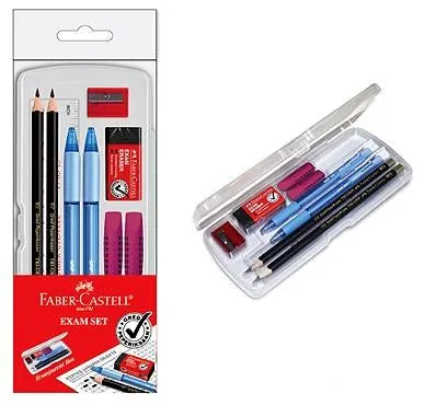 FABER-CASTELL EXAM SET IN CLEAR BOX