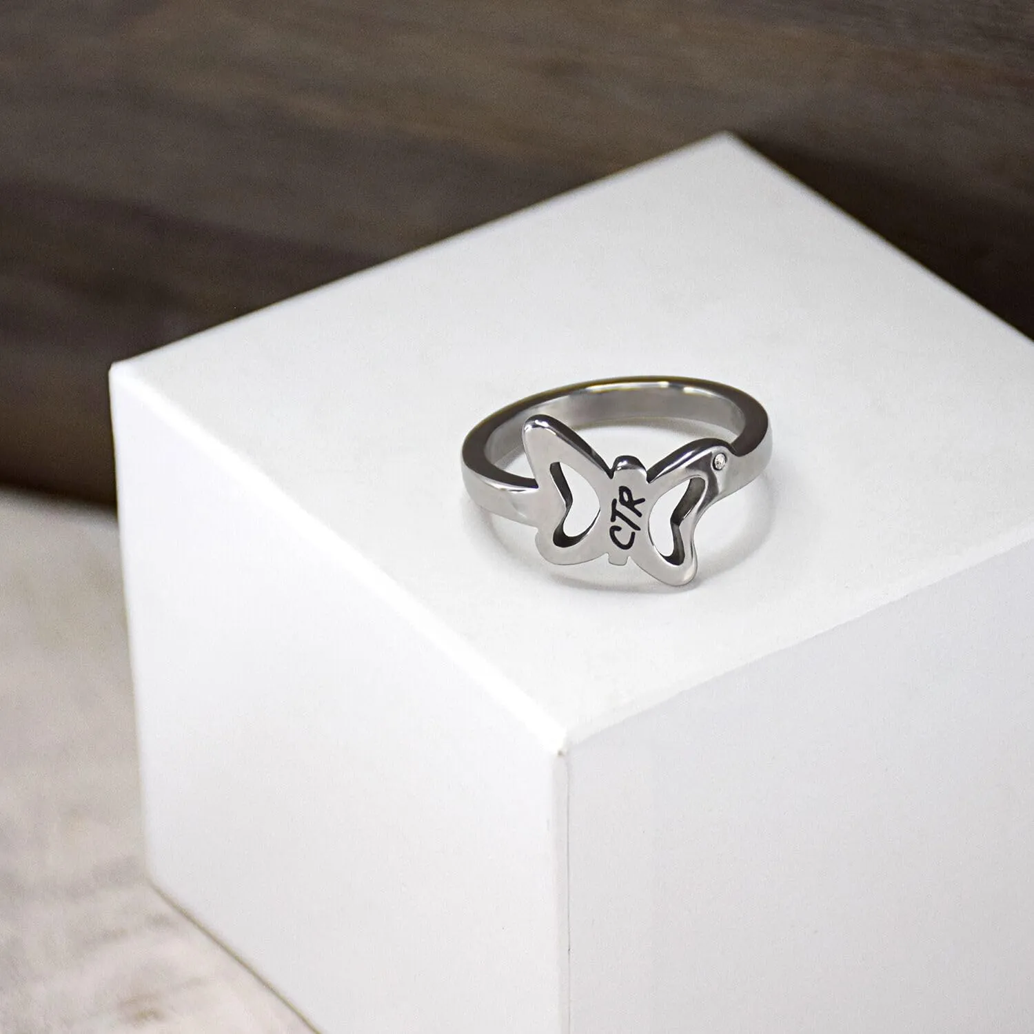 Flutter LDS CTR Ring by Ringmasters | Choose the Right Faith Ring | Keepsake LDS Jewelry