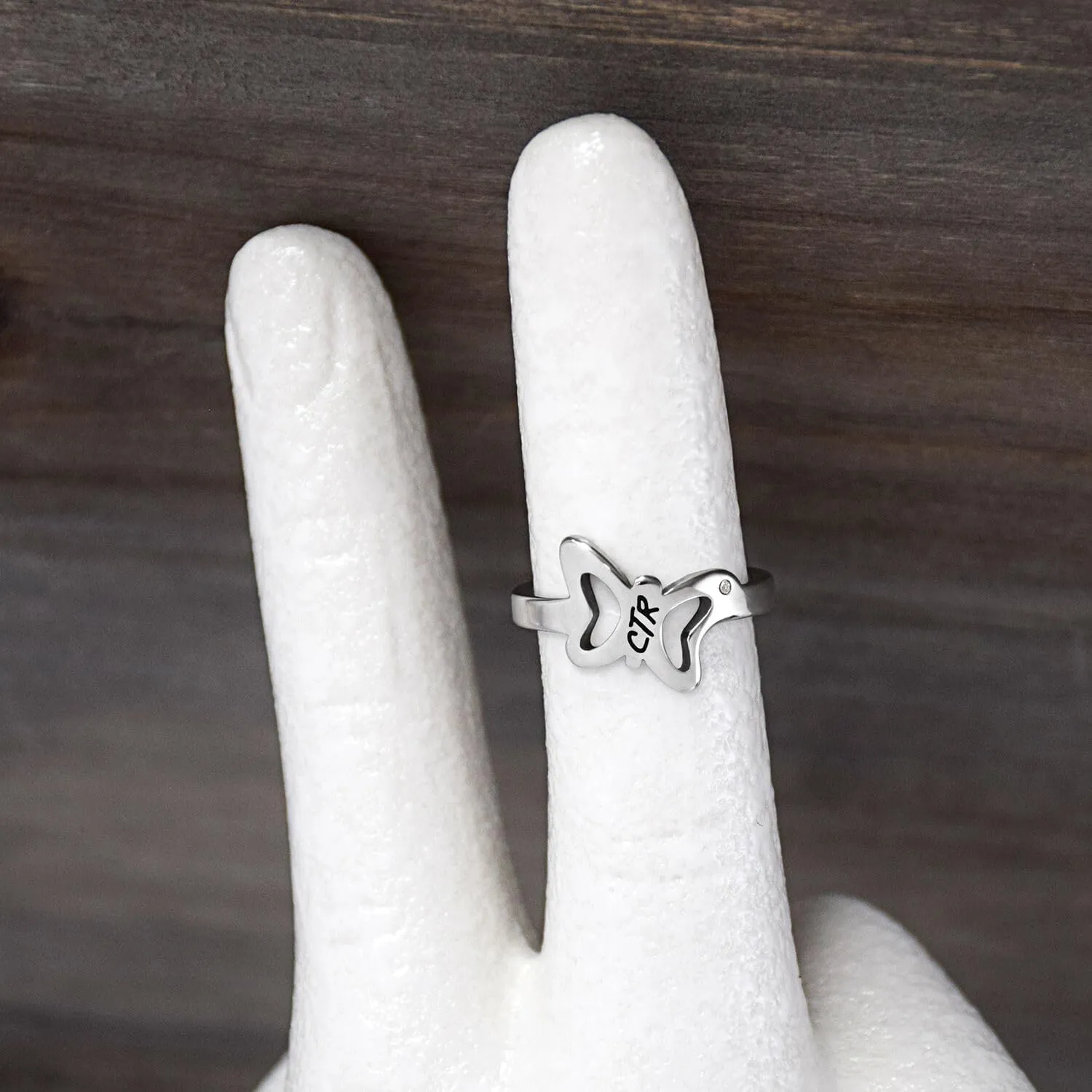 Flutter LDS CTR Ring by Ringmasters | Choose the Right Faith Ring | Keepsake LDS Jewelry