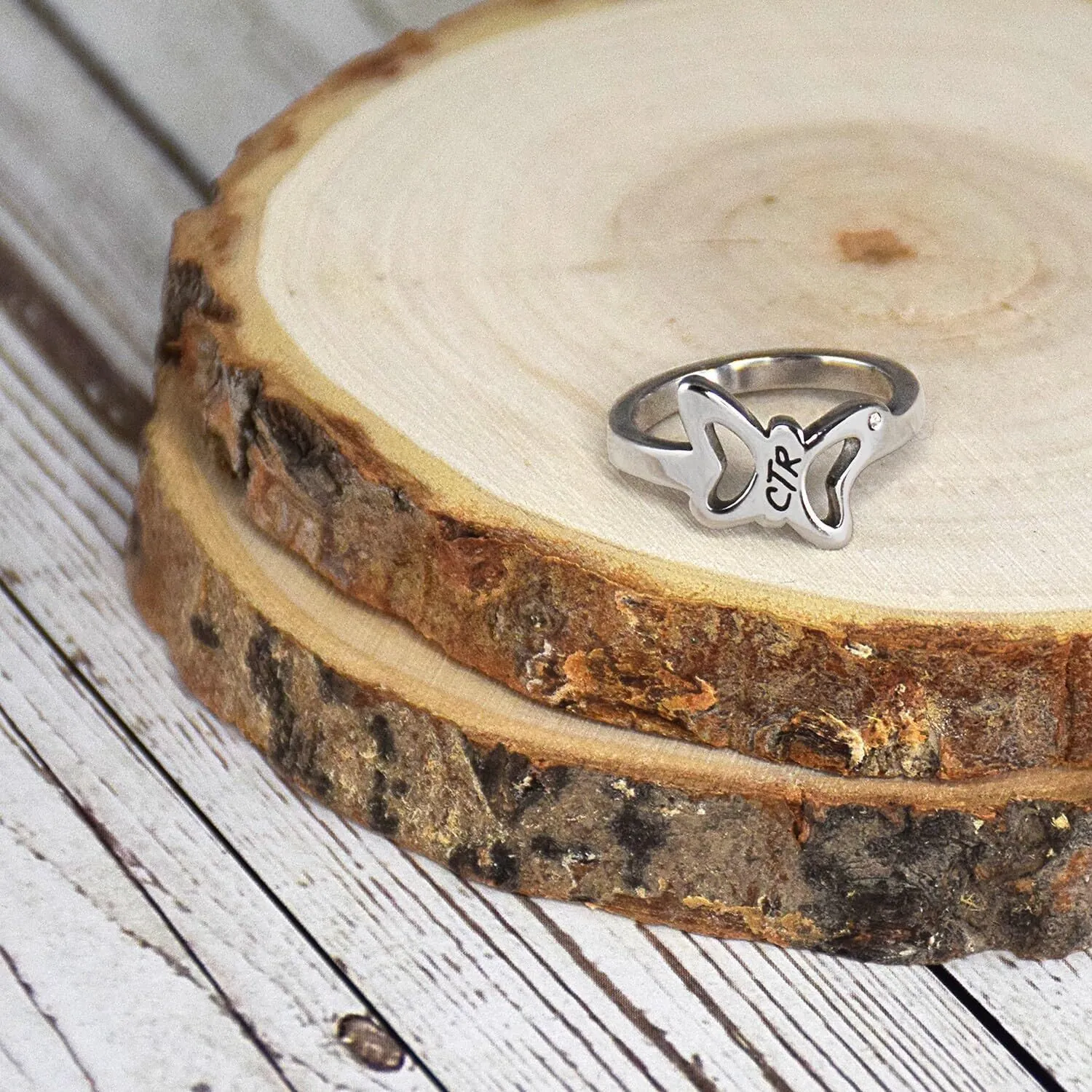 Flutter LDS CTR Ring by Ringmasters | Choose the Right Faith Ring | Keepsake LDS Jewelry