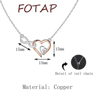 FOTAP To My Junior Bridesmaid Infinity Heart Jewelry - Bridesmaid Proposal & Maid of Honor Gift