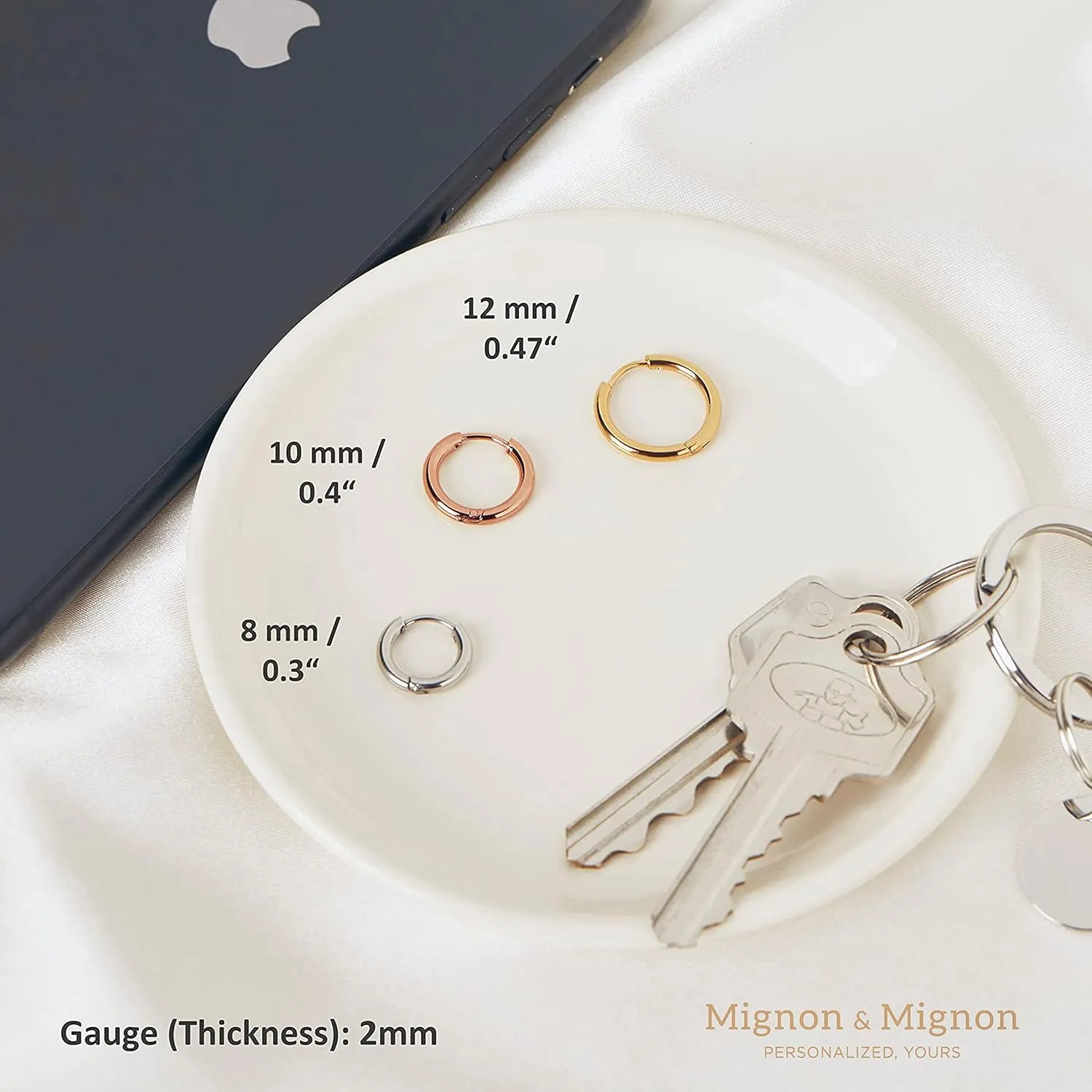 Gold Tiny Huggie Hoops Earrings Sets for Men Women Thick Bold Earrings Gold Conch Hoops Earrings Hypo-allergenic Ear Accessories for Her -HE