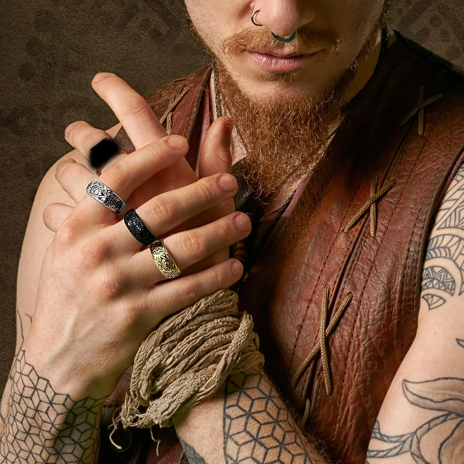 Gothic Evil Eye Ring Black Demon Eyes Band Rings Jewelry Fashion Punk Accessories For Men&Women