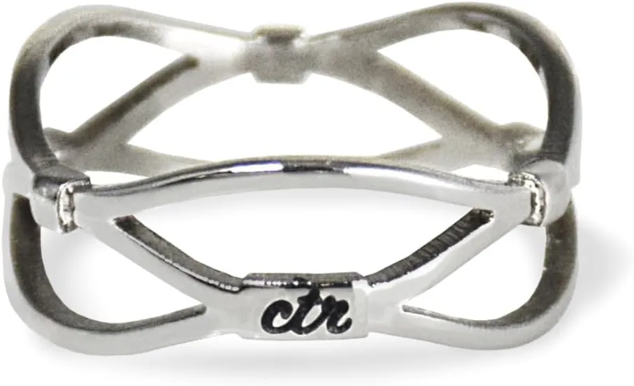 Lattice LDS CTR Ring by Ringmasters | Choose the Right Faith Ring | Keepsake LDS Jewelry