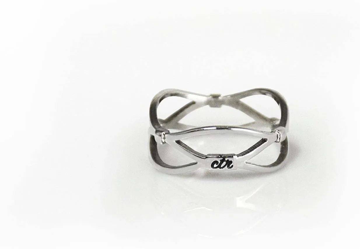 Lattice LDS CTR Ring by Ringmasters | Choose the Right Faith Ring | Keepsake LDS Jewelry