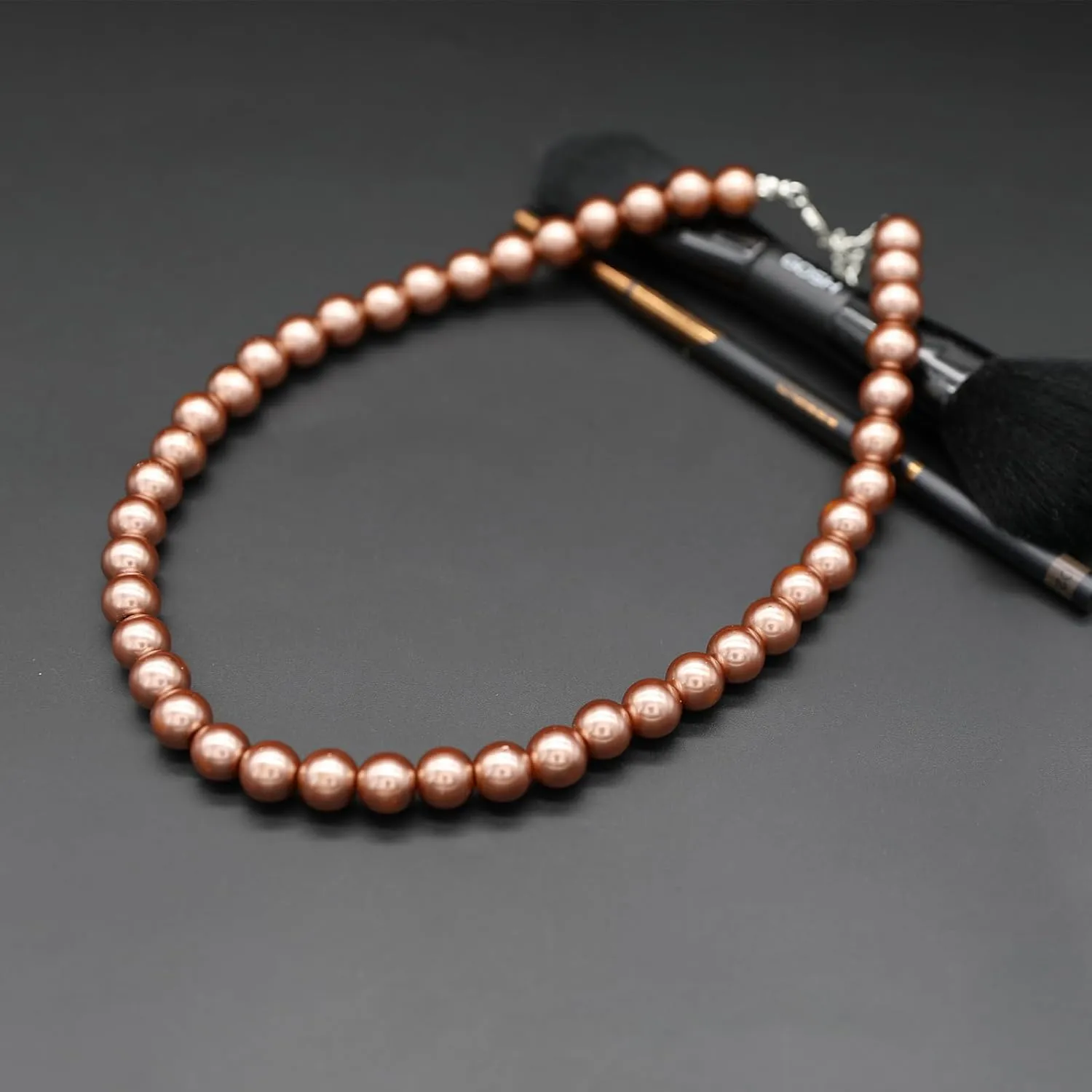 Long Simulated 10mm AAA Pearl Strand Necklace for Women Multicolor Pearl Choker Necklace 1920s Pearl Statement Necklace Costume Jewelry
