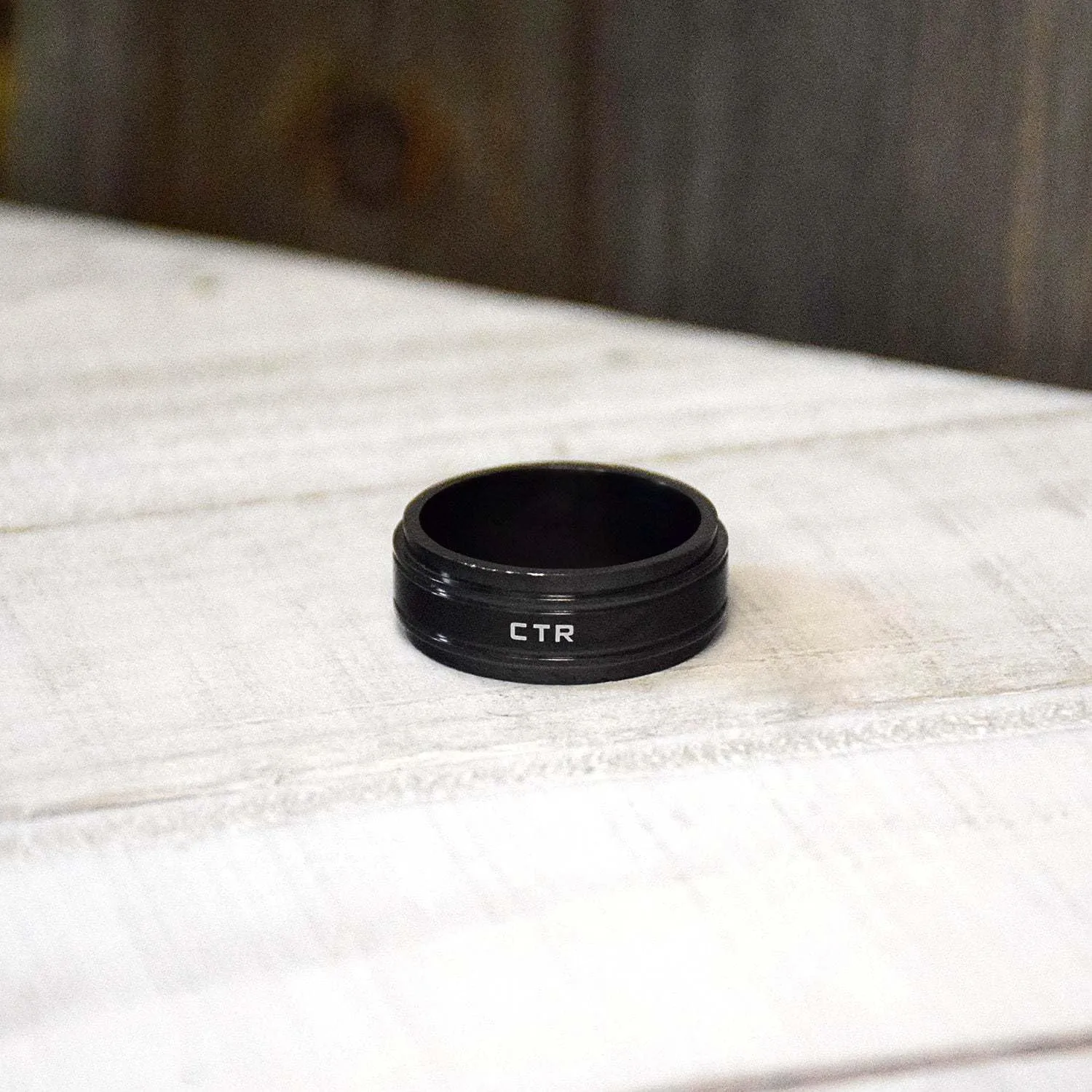 Midnight Black Colored LDS CTR Ring by Ringmasters | Choose the Right Faith Ring | Keepsake LDS Jewelry