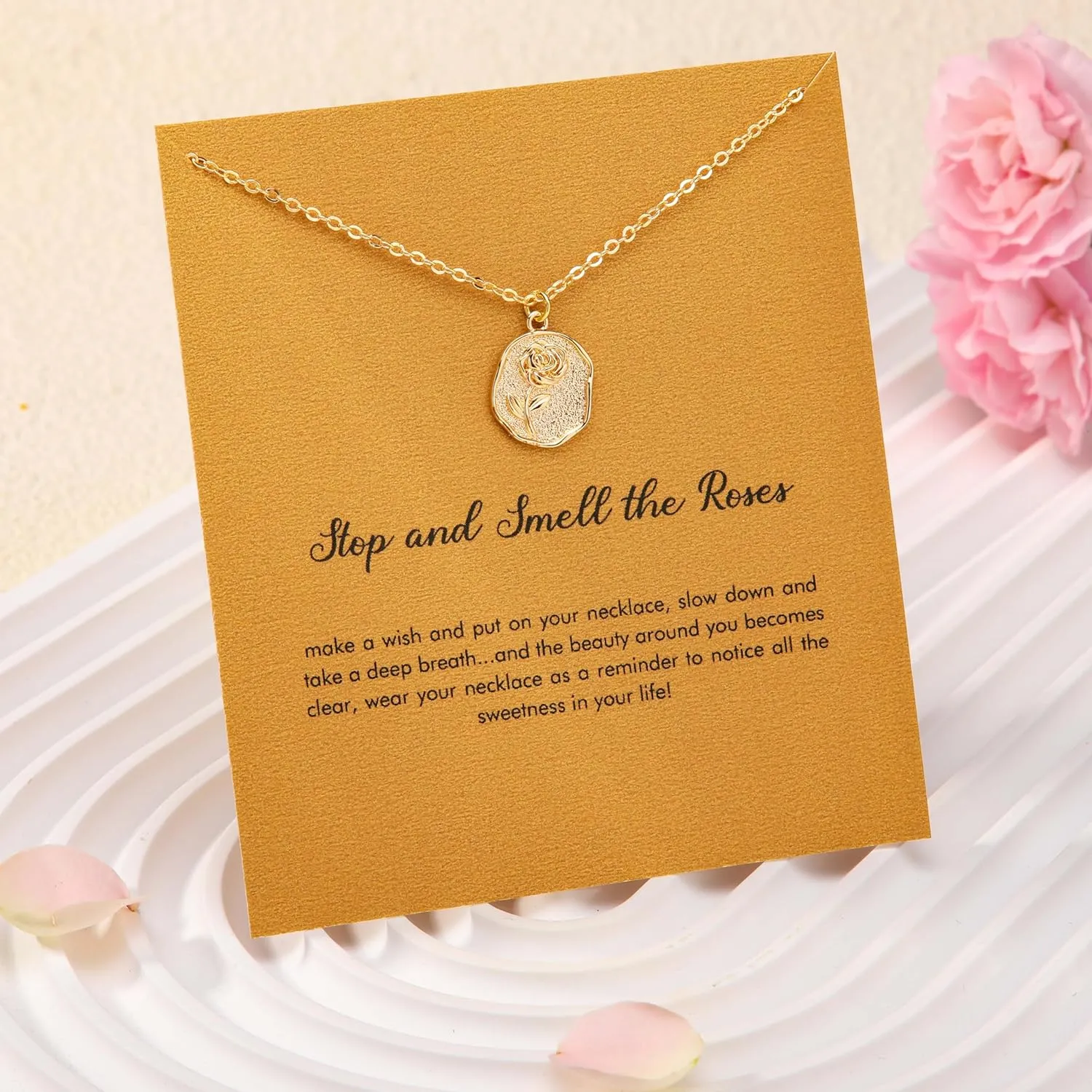 RZKING Gold Necklace for Women, Dainty Butterfly Heart Bow Rose Necklace, Gifts for Best Friend Sister Mom Girlfriend, Graduation Chritmas Birthday Anniversary Thank You Gifts