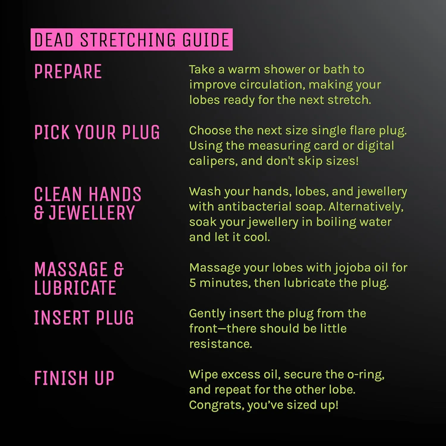Stretch It - Black Glass Ear Stretching Kit, Glass Gauges for Ears, Stretching Kit for Beginners, Professional Plugs, Pain-Free, Gradual Increments (2 x 1.6mm - 10mm) (14g - 00g) (36pc)