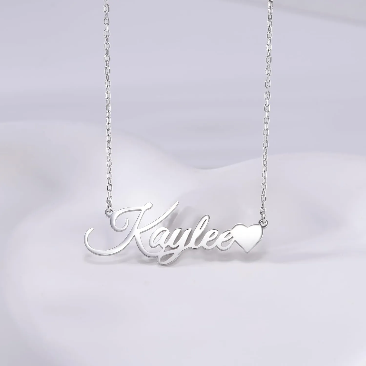 TinyName Custom Name Necklace Personalized 18K Gold Plated Nameplate Customized Jewelry Gift for Women
